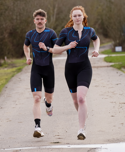トライアスロンスーツ COREQ Core Aero Tri Suit Blue Slick - Black/Blue [メンズ]