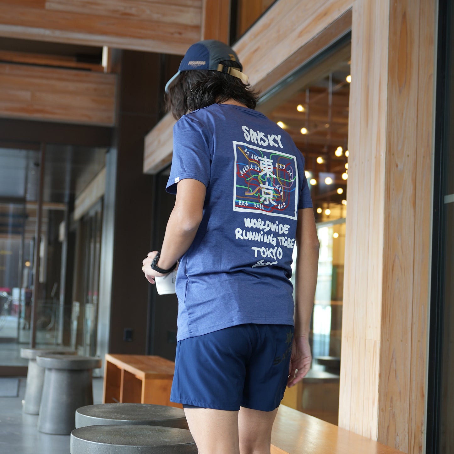 ランニングTシャツ ZMRSS26c2007 Pace Tokyo 2025 T-shirt - Blue [メンズ]