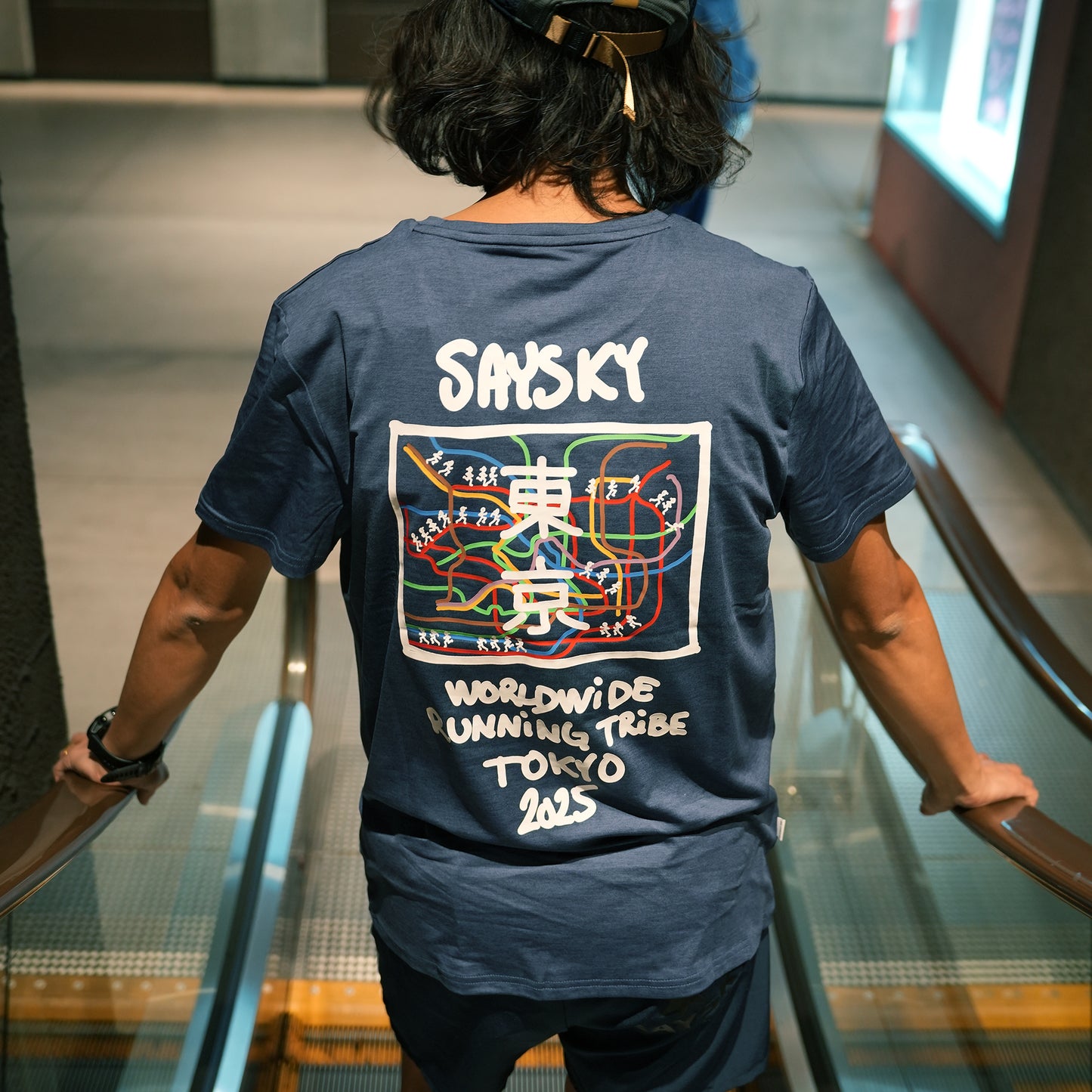 ランニングTシャツ ZMRSS26c2007 Pace Tokyo 2025 T-shirt - Blue [メンズ]