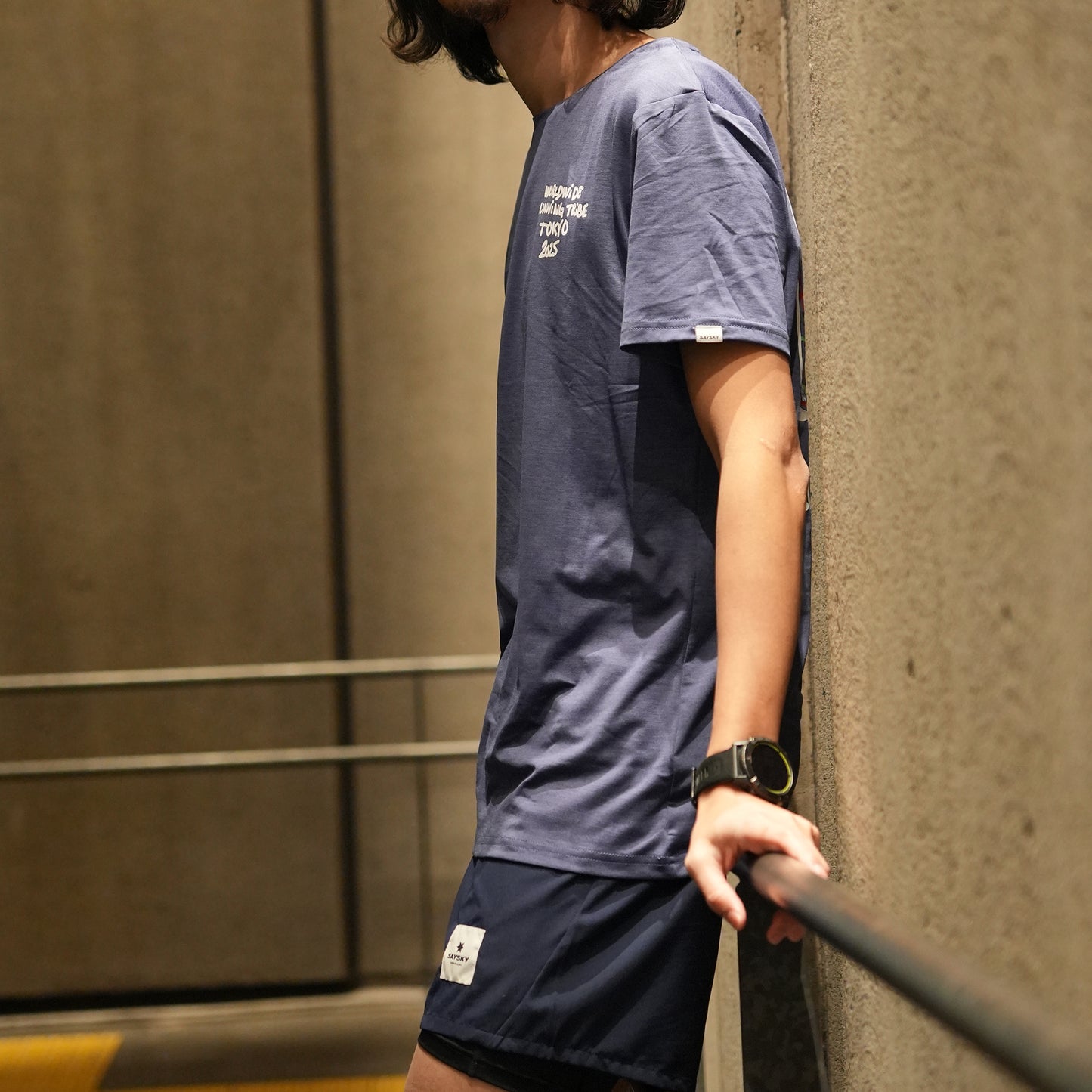ランニングTシャツ ZMRSS26c2007 Pace Tokyo 2025 T-shirt - Blue [メンズ]
