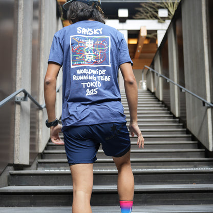 ランニングTシャツ ZMRSS26c2007 Pace Tokyo 2025 T-shirt - Blue [メンズ]
