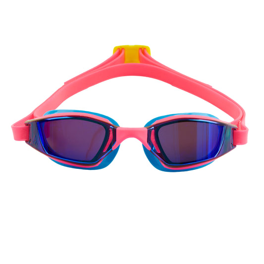 スイムゴーグル AQAS-198000 XCEED（エクシード） ミラーレンズ - Blue/Pink-blue Titanium Mirror Lens [ユニセックス]