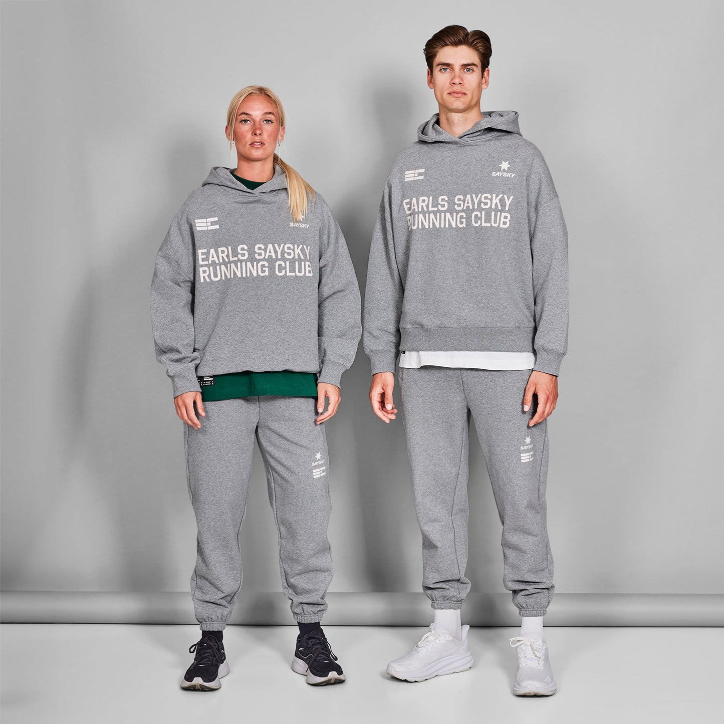 スウェットパーカー ZMLHO01c6005 Earls X SAYSKY Hoodie - Grey Melange [メンズ]