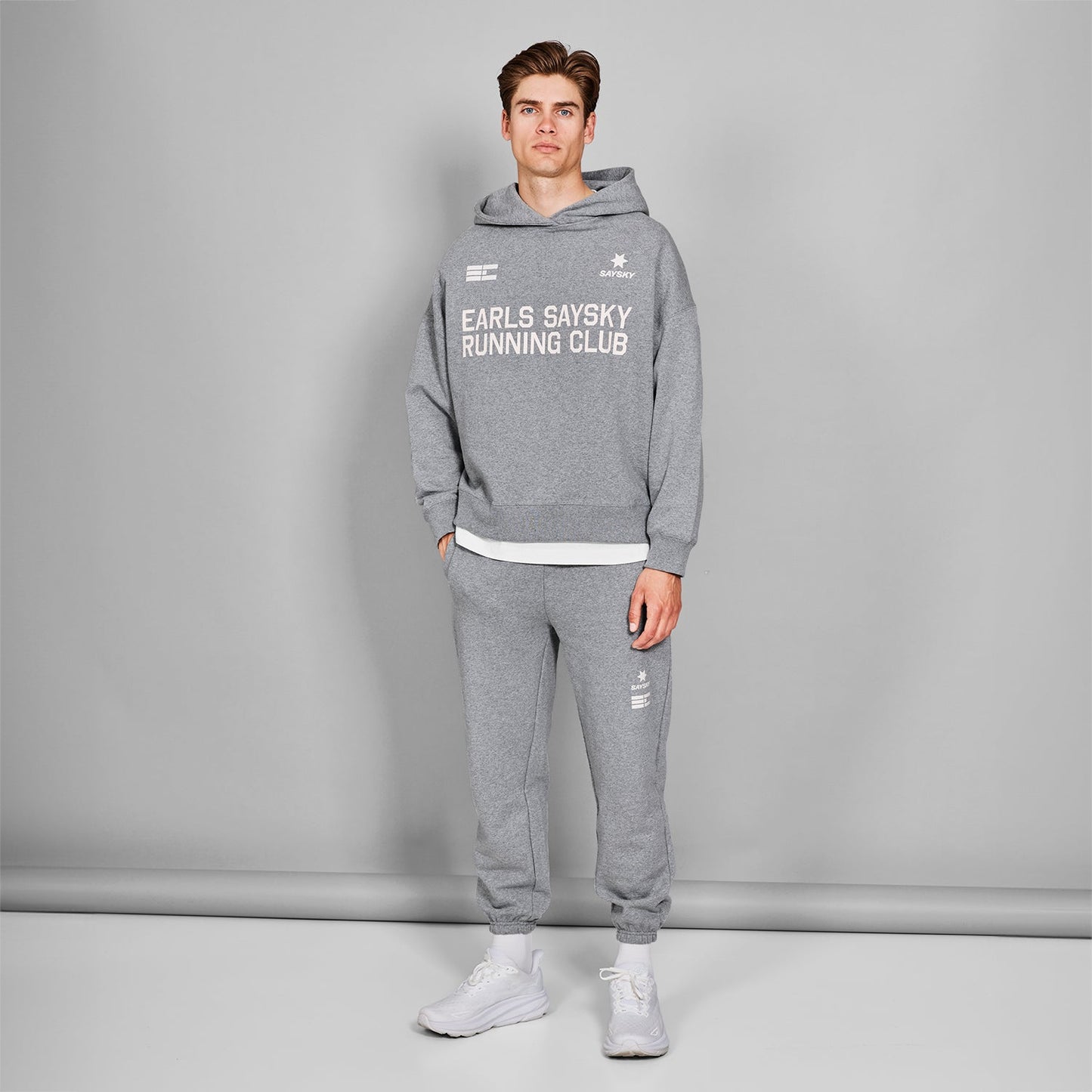 スウェットパーカー ZMLHO01c6005 Earls X SAYSKY Hoodie - Grey Melange [メンズ]