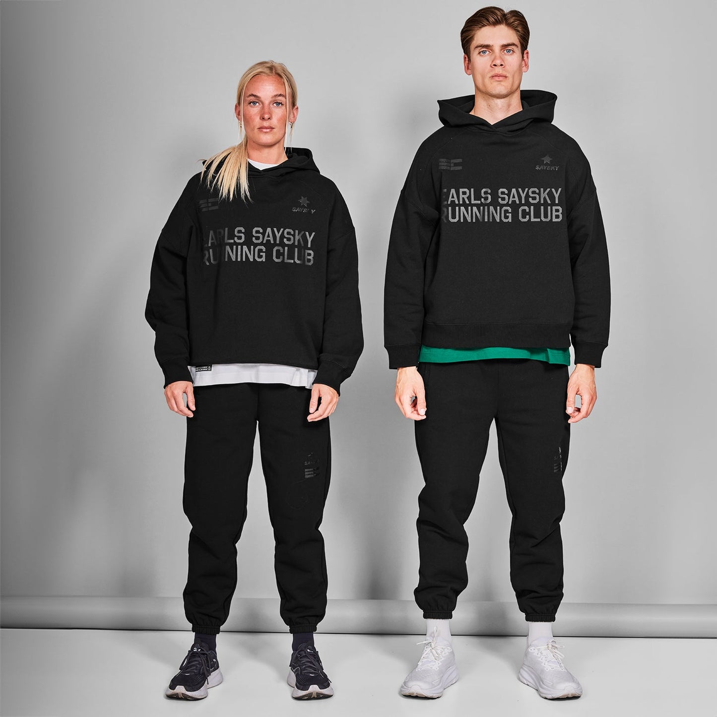 スウェットパーカー ZMLHO01c901 Earls X SAYSKY Hoodie - Black [メンズ]
