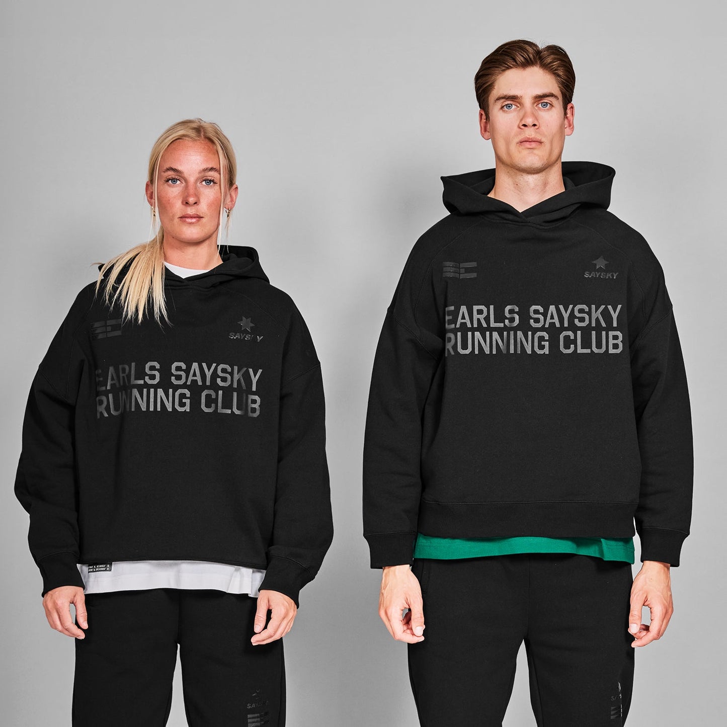 スウェットパーカー ZMLHO01c901 Earls X SAYSKY Hoodie - Black [メンズ]