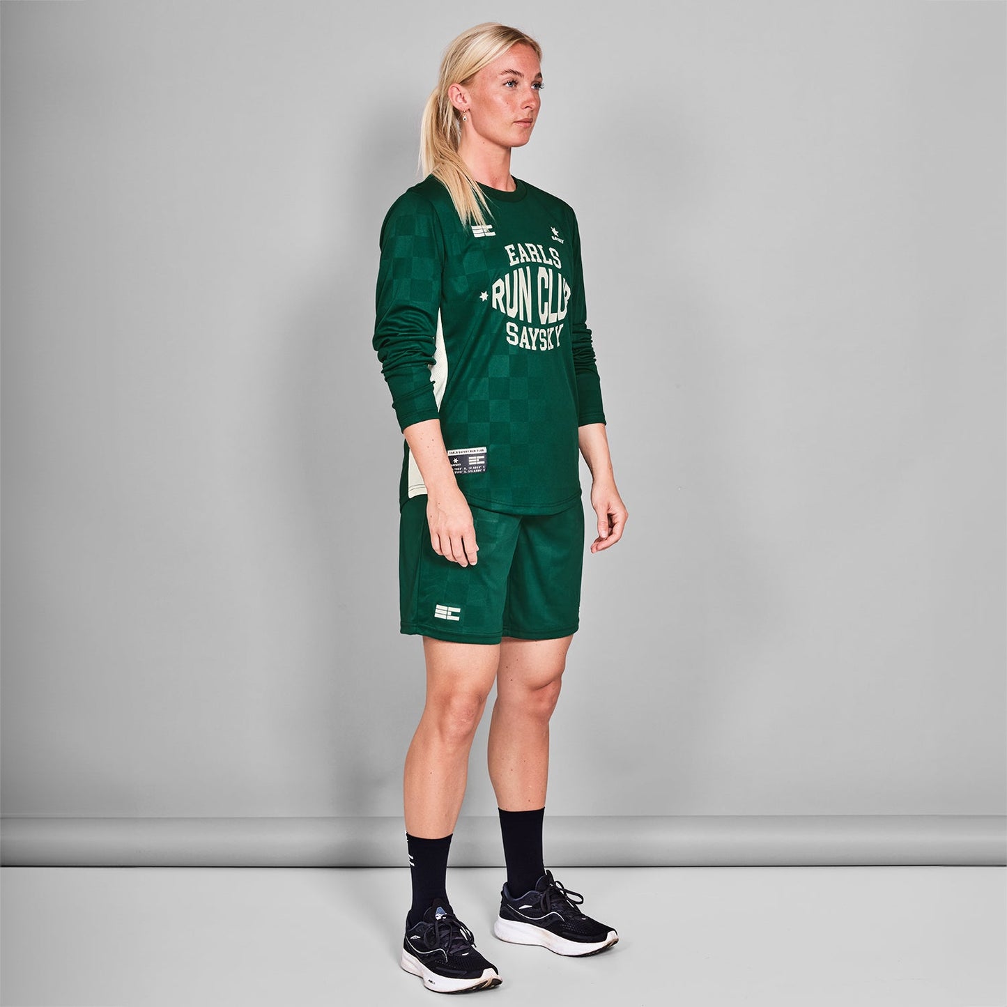 ランニングTシャツ（ロングスリーブ） ZMRLS11c307 Earls X SAYSKY Long Sleeve - Green [メンズ]