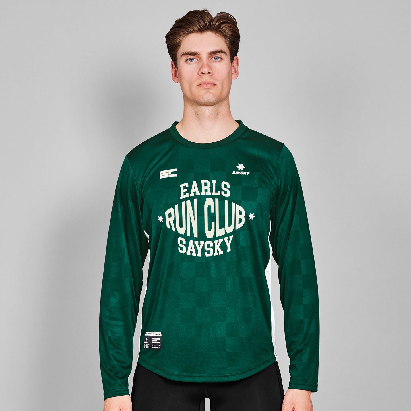 ランニングTシャツ（ロングスリーブ） ZMRLS11c307 Earls X SAYSKY Long Sleeve - Green [メンズ]