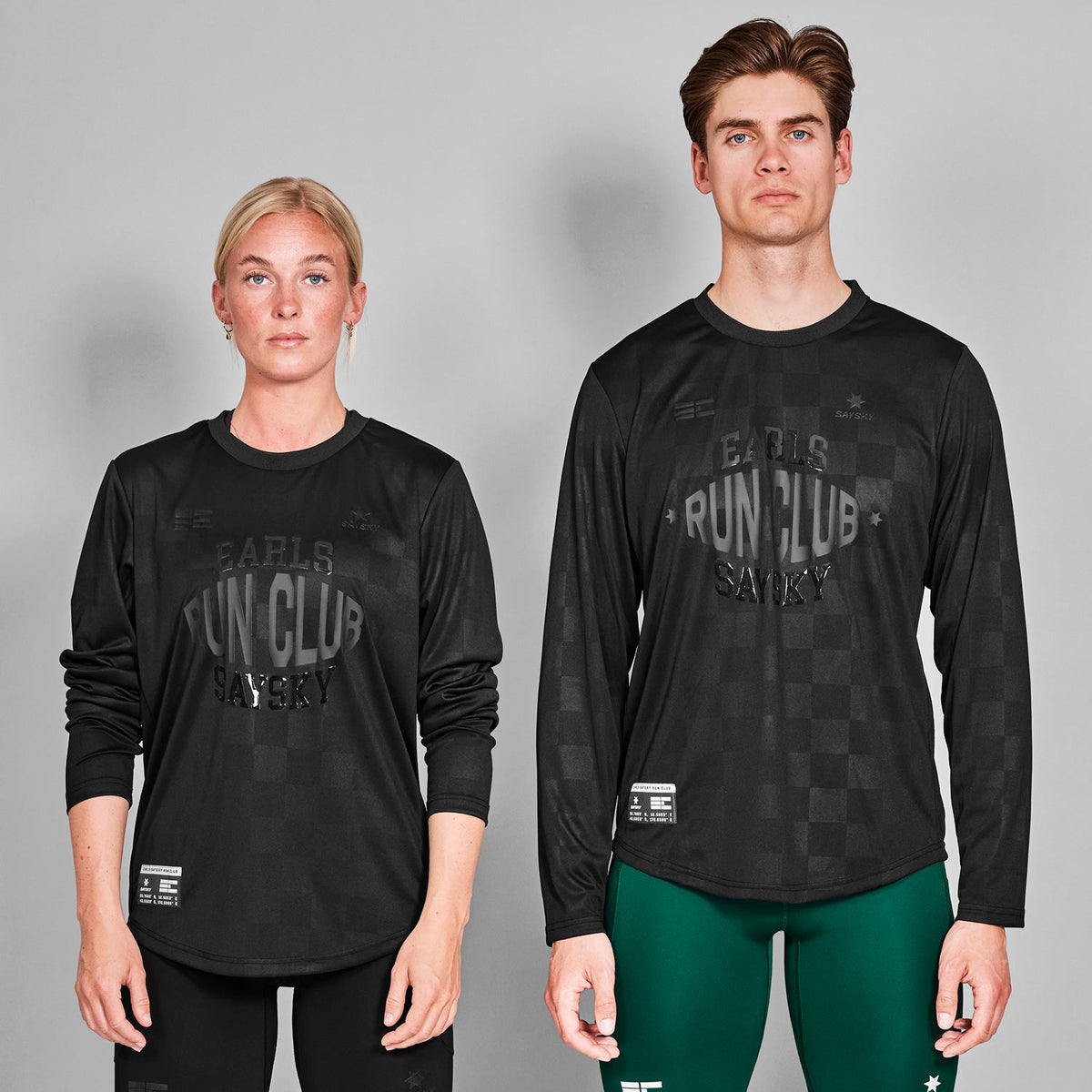 ランニングTシャツ（ロングスリーブ） ZMRLS11c901 Earls X SAYSKY Long Sleeve - Black [メンズ]