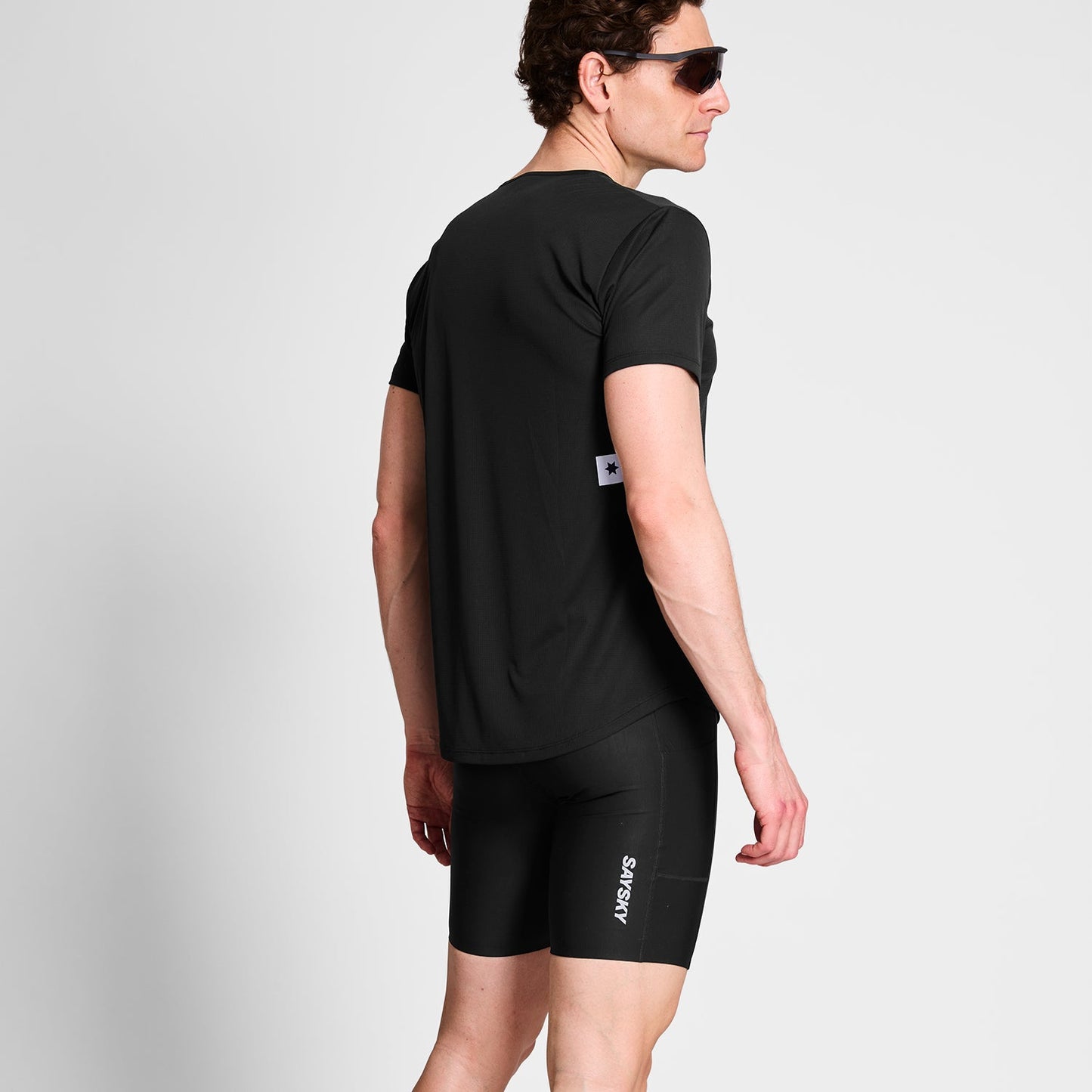 ランニングタイツ XMRST60c901 Flow+ Race Short Tights 7inch - Black [メンズ]