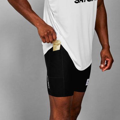 ランニングタイツ XMRST60c901 Flow+ Race Short Tights 7inch - Black [メンズ]