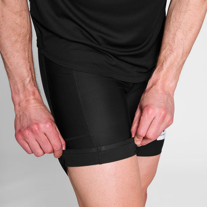 ランニングタイツ XMRST60c901 Flow+ Race Short Tights 7inch - Black [メンズ]