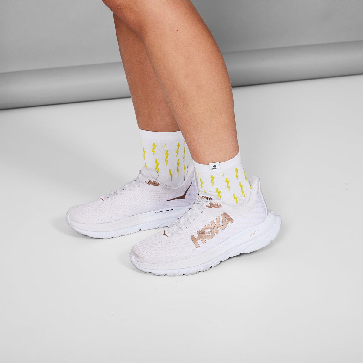 ランニングソックス MUASO404c1041 Graphic Combat Socks 400 - Yellow [ユニセックス]