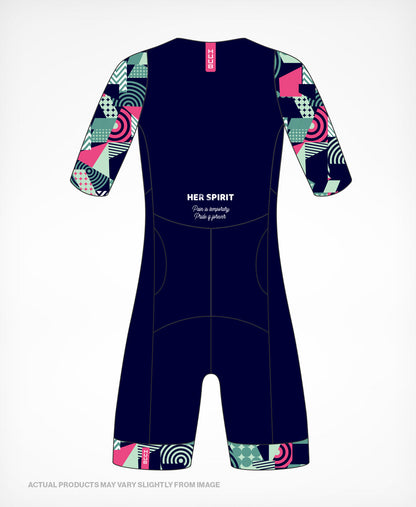 トライアスロンスーツ HERSLCSB Her Spirit Long Course Tri Suit - Navy/Bands [レディーズ]
