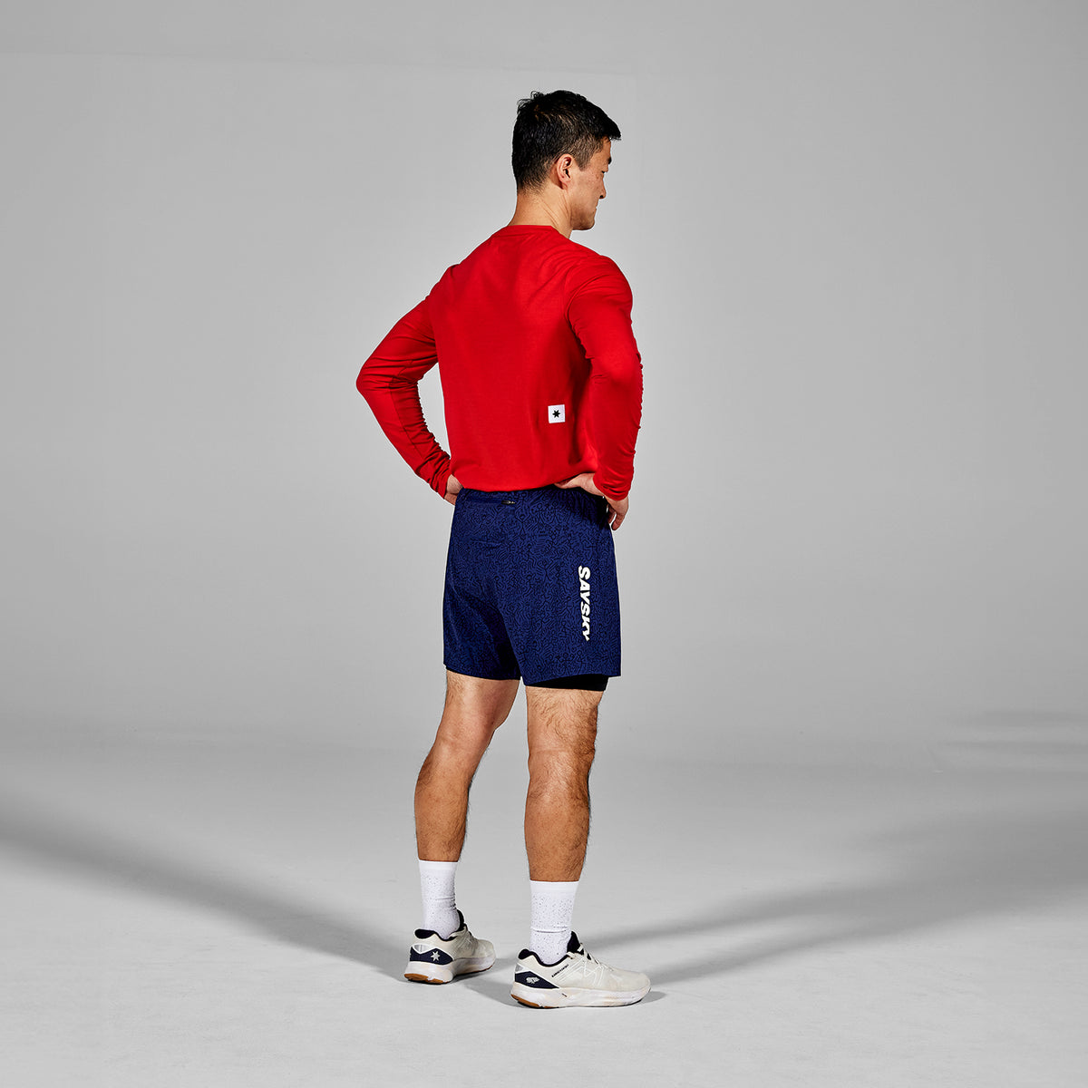 ランニングTシャツ（ロングスリーブ） LMRLS01c5004 Clean Pace Long Sleeve - Red [メンズ]