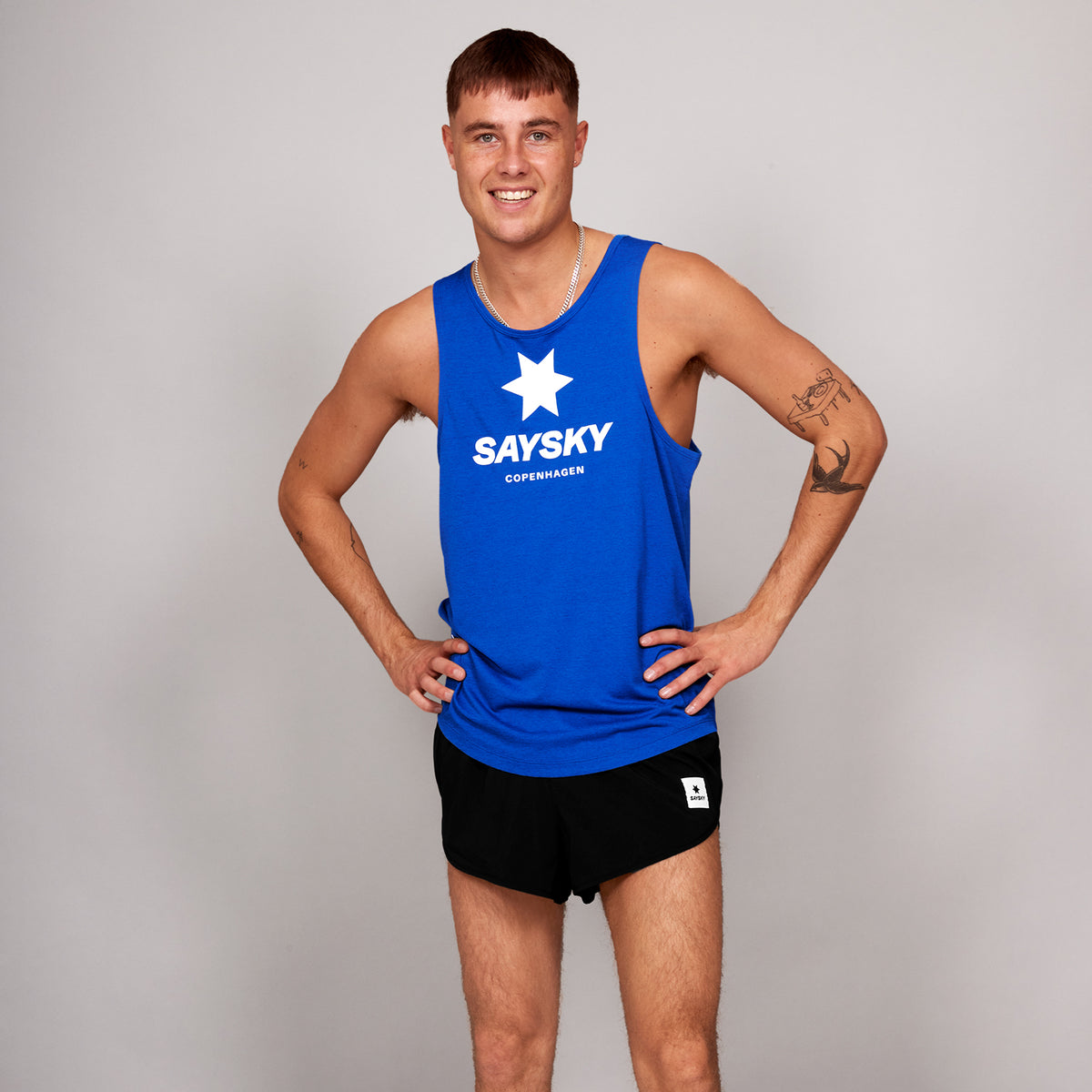 レースシングレット LMRSI30c2004 Logo Combat Singlet - Blue [メンズ]