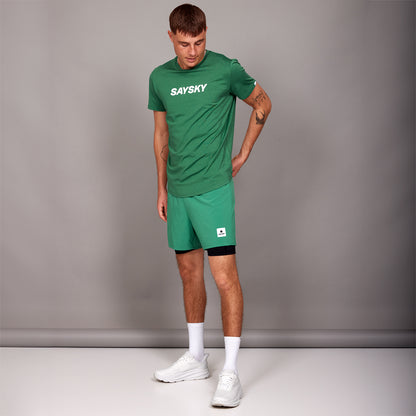 ランニングTシャツ LMRSS20c3002 Logo Pace T-shirt - Green [メンズ]