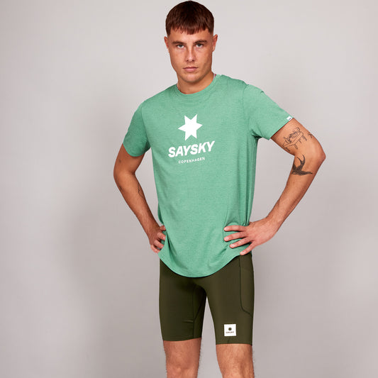 ランニングTシャツ LMRSS30c3004 Logo Combat T-shirt - Green [メンズ]