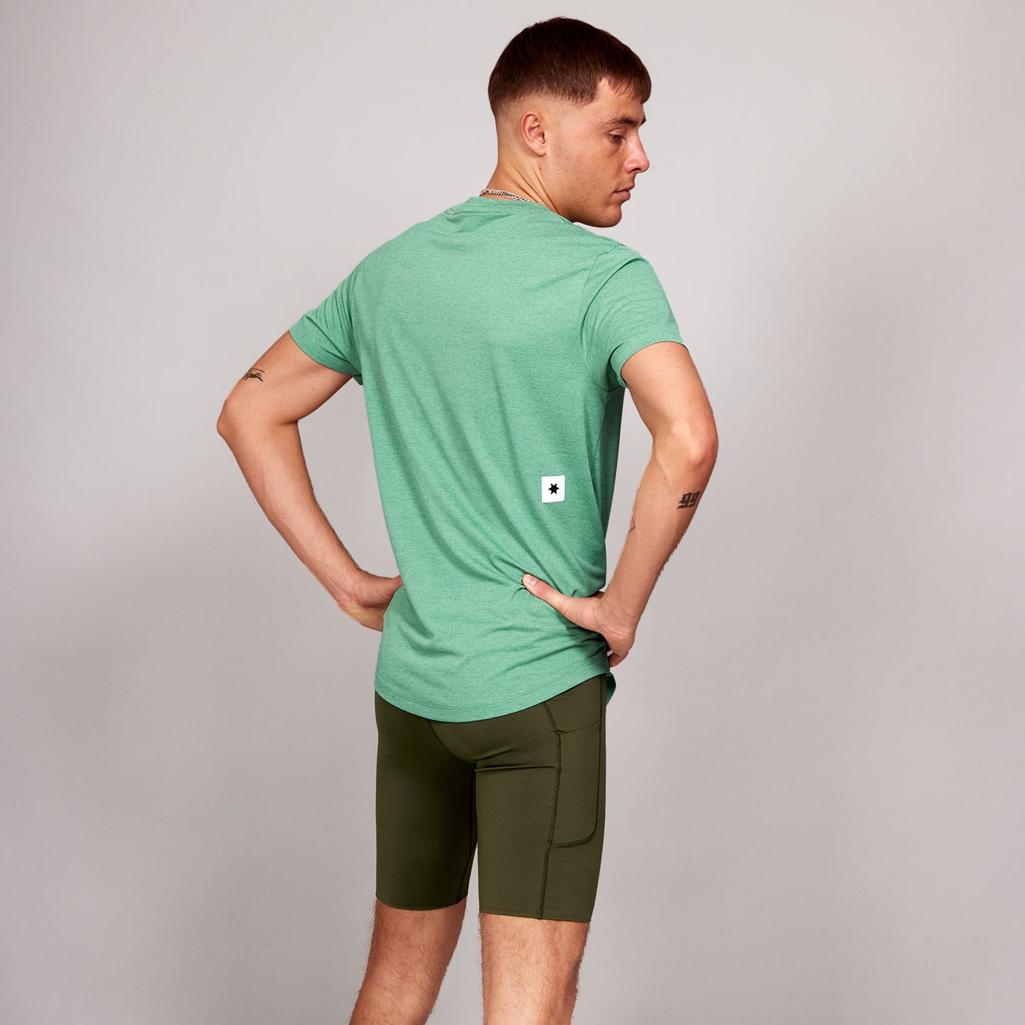 ランニングTシャツ LMRSS30c3004 Logo Combat T-shirt - Green [メンズ]