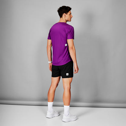 ランニングTシャツ LMRSS60c703 Logo Flow T-shirt - Purple [メンズ]