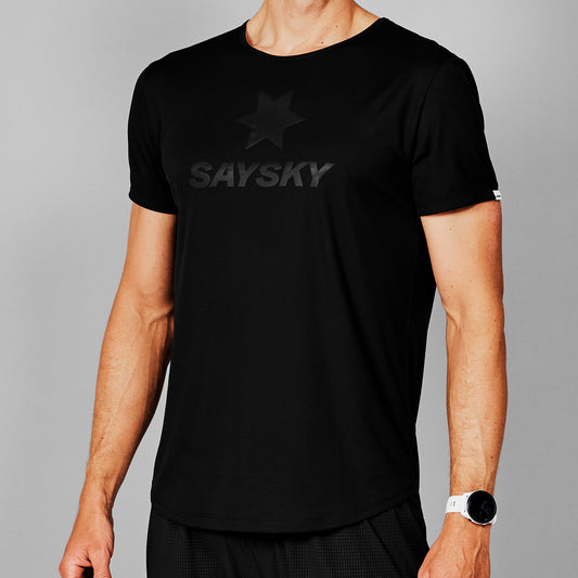ランニングTシャツ LMRSS60c902 Logo Flow T-shirt - Black [メンズ]