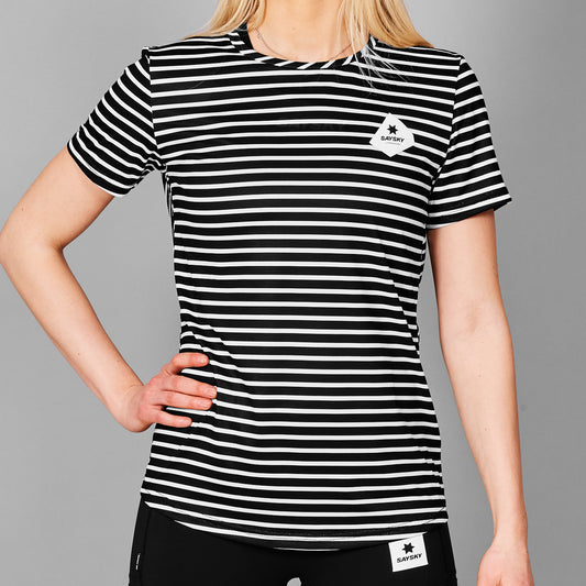 ランニングTシャツ LWRSS03c003 W Combat T-shirt - Stripe [レディーズ]