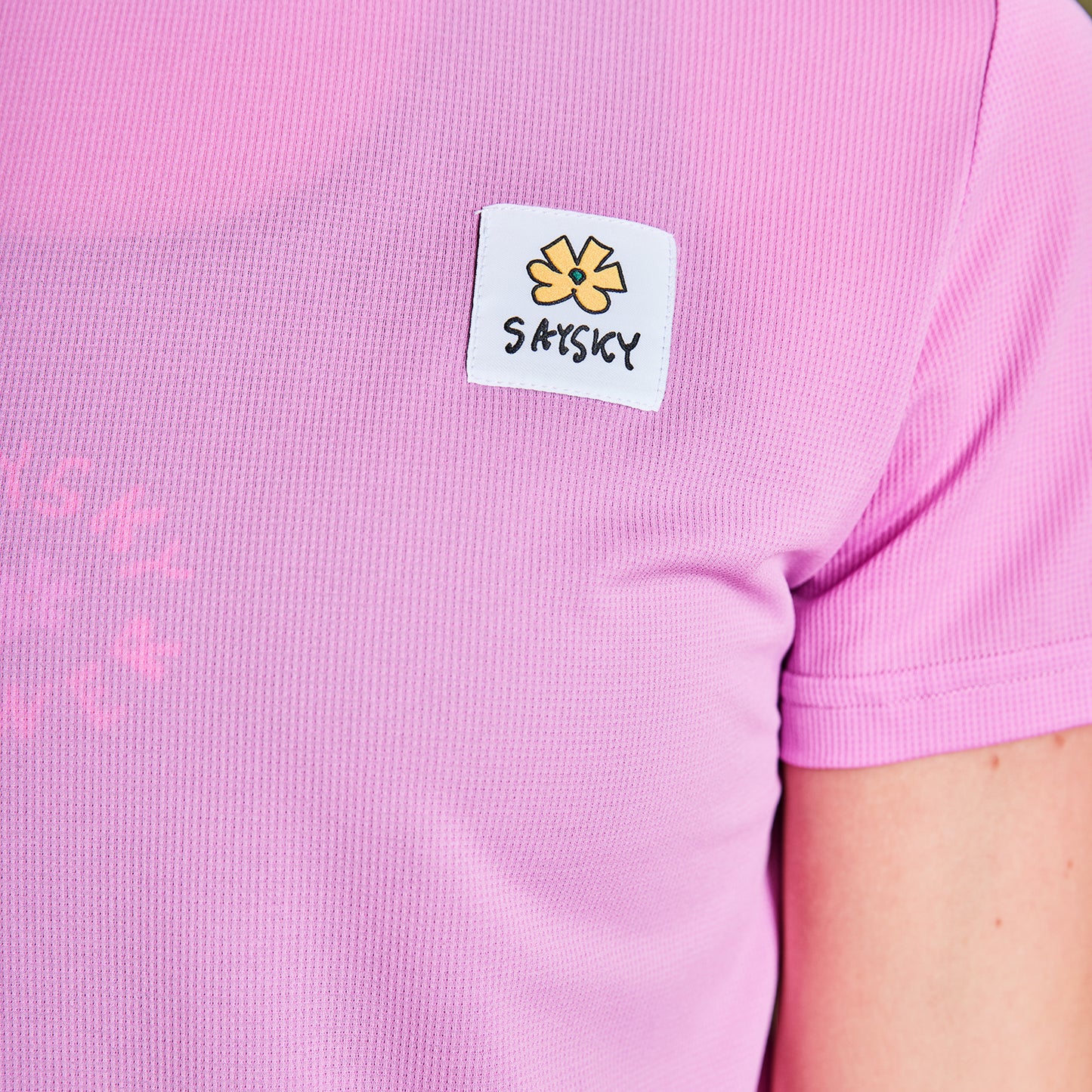 ランニングTシャツ LWRSS06c504 W Flower Combat T-shirt - Pink [レディーズ]