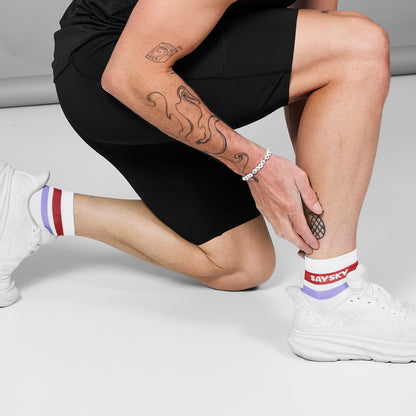 ソックス MUASO403c407 Logo Combat Socks 400 - Orange [ユニセックス]