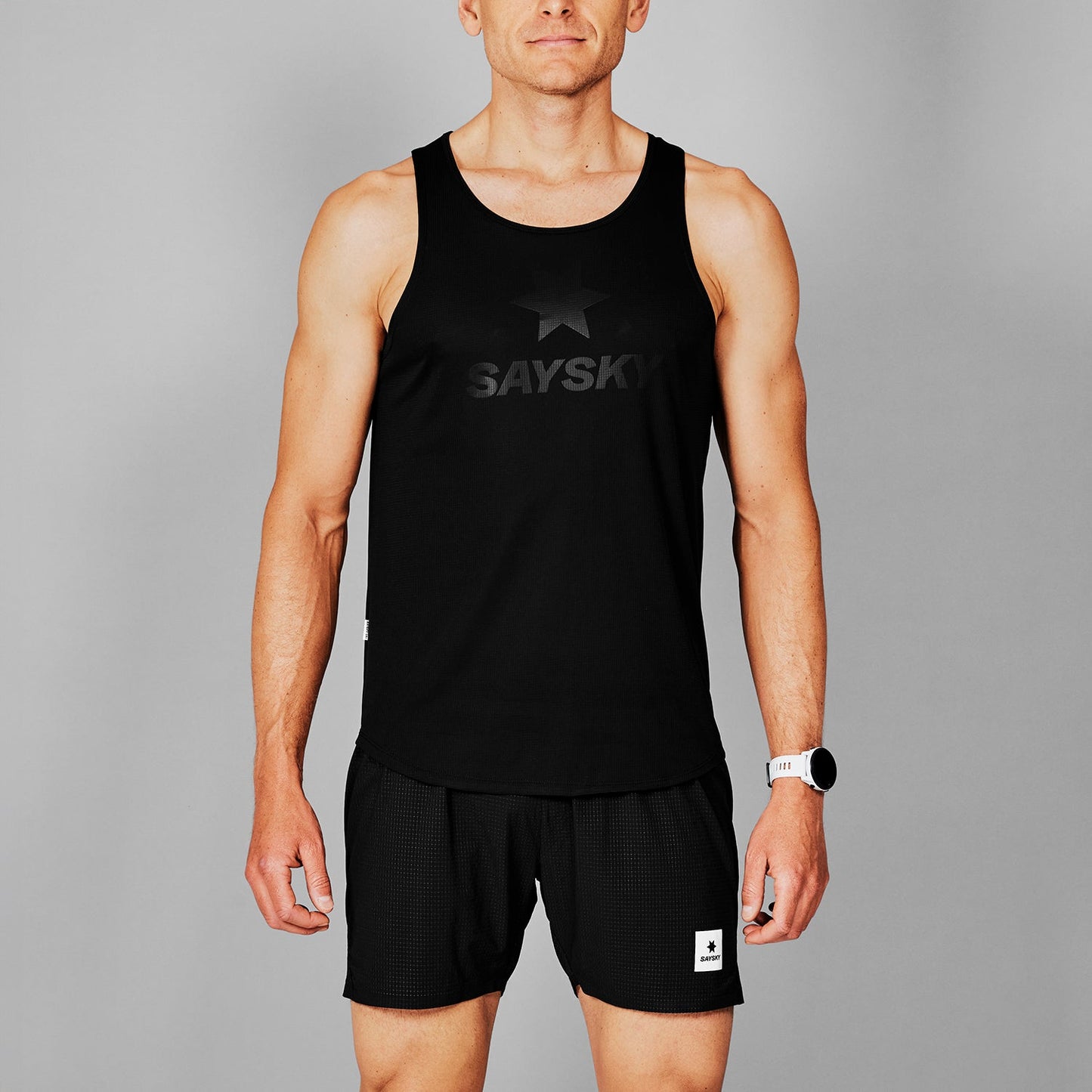 レースシングレット XMRSI61c902 Logo Flow Singlet - Black [メンズ]