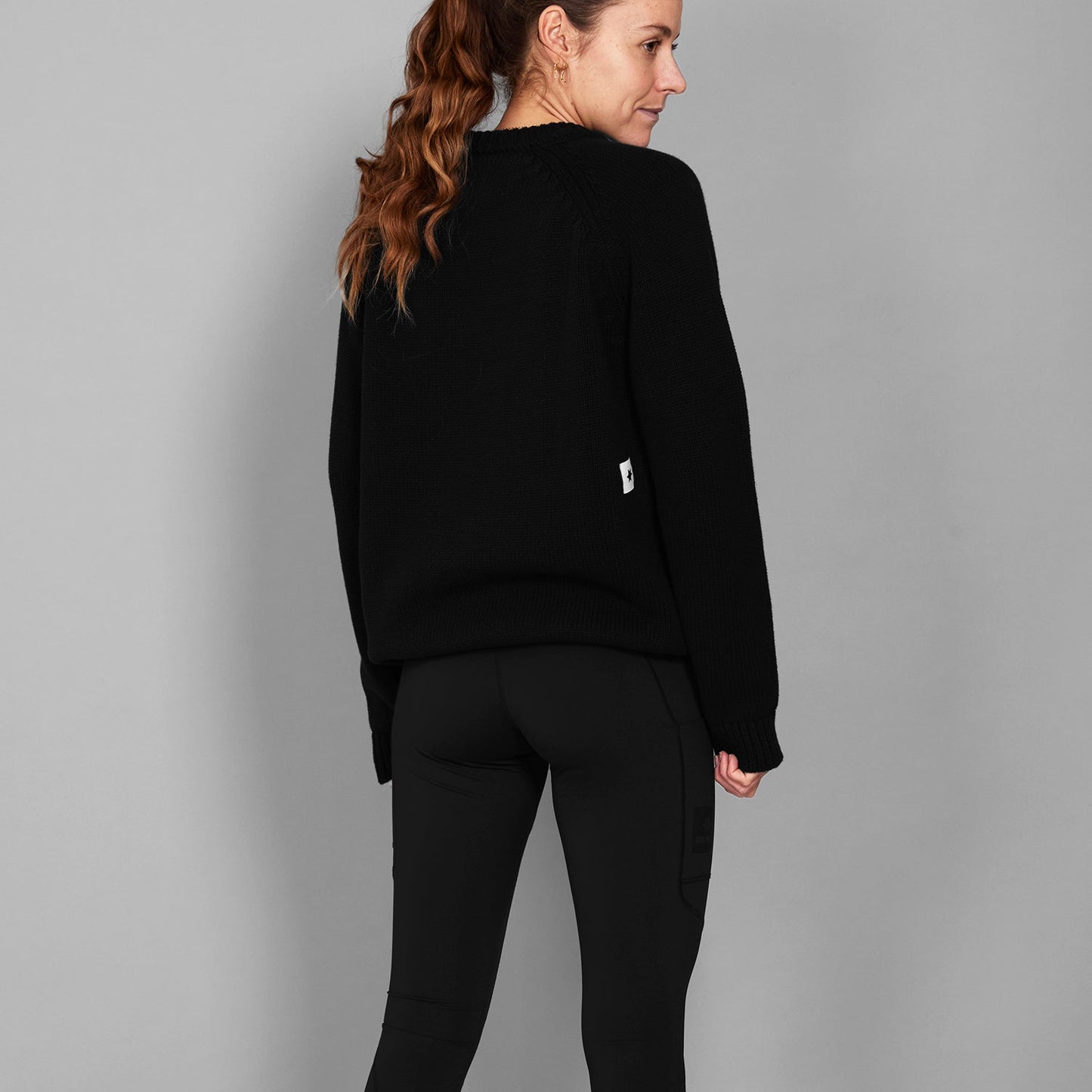 ニット LMLKW02c901 Logo Knitted Crew Neck - Black [ユニセックス]