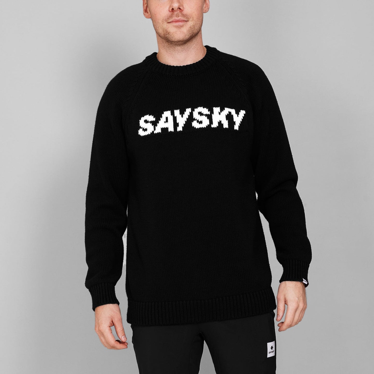 ニット LMLKW02c901 Logo Knitted Crew Neck - Black [ユニセックス]