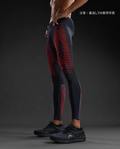 ロングタイツ MA7049b-BLK-WRF メンズ ライトスピード リアクト コンプレッションタイツ - Black/White Reflective [メンズ]