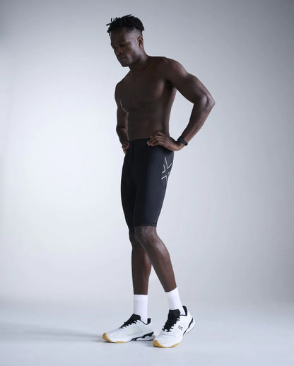 ランニングタイツ MA7374b-BLK-SRF Aero Mesh Compression Shorts - Blk/Srf [メンズ]