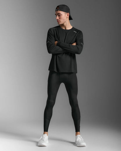 ランニングタイツ MA7377b-BLK-SRF Aero Mesh Compression Tights - Blk/Srf [メンズ]