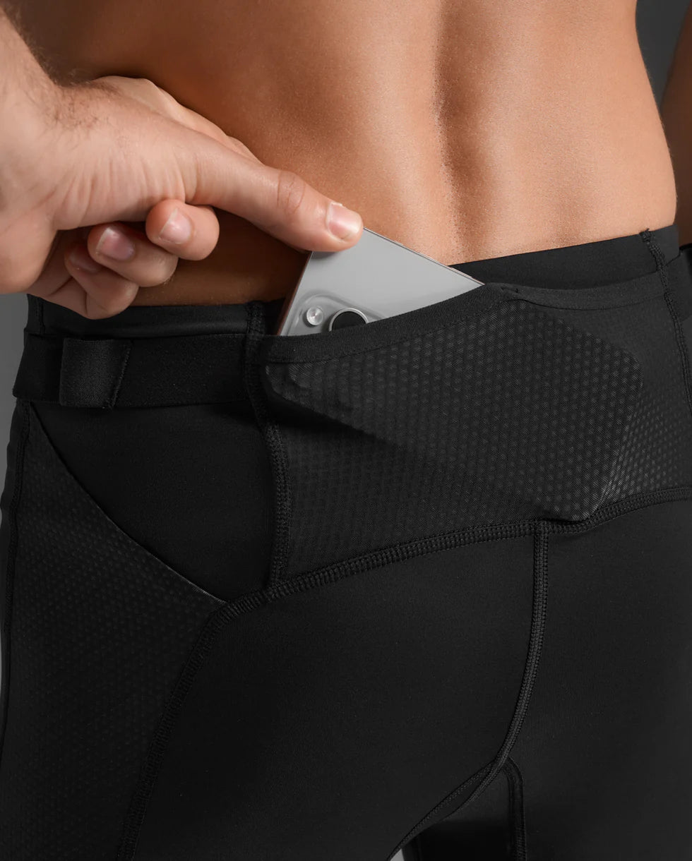 ランニングタイツ MA7377b-BLK-SRF Aero Mesh Compression Tights - Blk/Srf [メンズ]