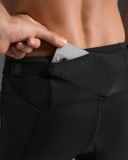 ランニングタイツ MA7377b-BLK-SRF Aero Mesh Compression Tights - Blk/Srf [メンズ]