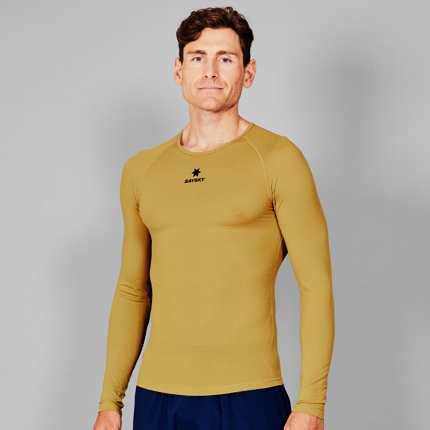 ベースレイヤー MMRBL32c409 Mesh Base Layer Long Sleeve - Yellow [メンズ]