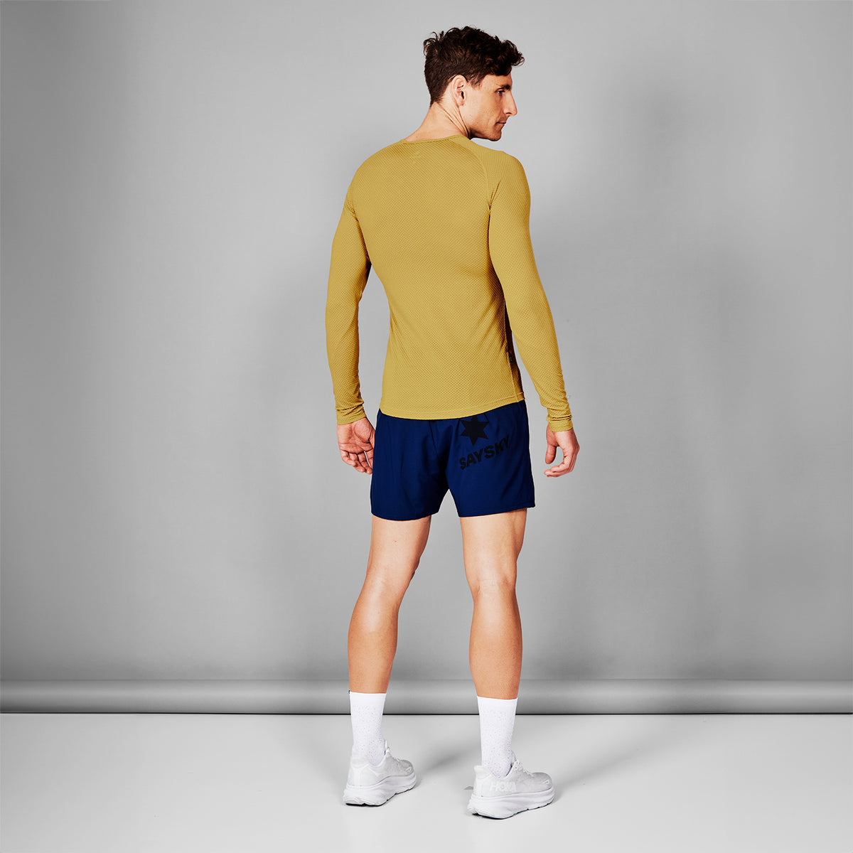 ベースレイヤー（ロングスリーブ） MMRBL32c409 Mesh Base Layer Long Sleeve - Yellow [メンズ]
