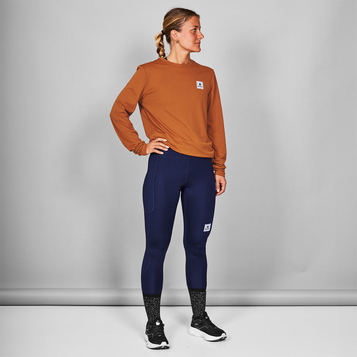 ベースレイヤー（ロングスリーブ） MMRBL33c408 Flow Base Layer - Orange [メンズ]