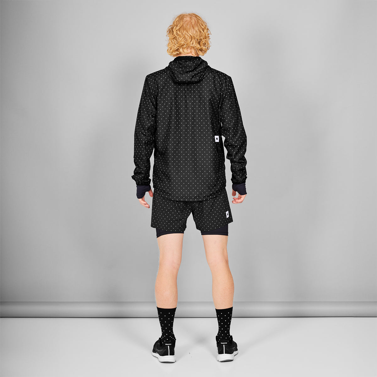 ランニングジャケット MMRJA02c1018 Reflective Polka Blaze Jacket - Black Reflective Polka Aop [メンズ]