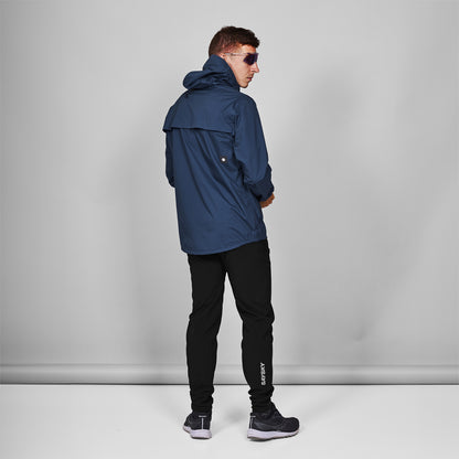 ウォータープルーフランニングジャケット MMRJA62c211 ELEMENT3レイヤー Waterproof Jacket - Blue [メンズ]