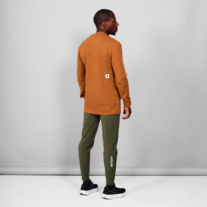 ランニングTシャツ（ロングスリーブ） MMRLS41c4005 Blaze Merino 195 Long Sleeve - Orange Melange [メンズ]