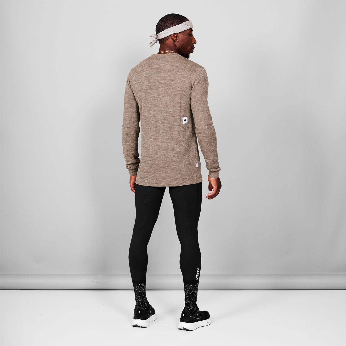 ランニングTシャツ（ロングスリーブ） MMRLS41c7005 Blaze Merino 195 Long Sleeve - Brown Melange [メンズ]