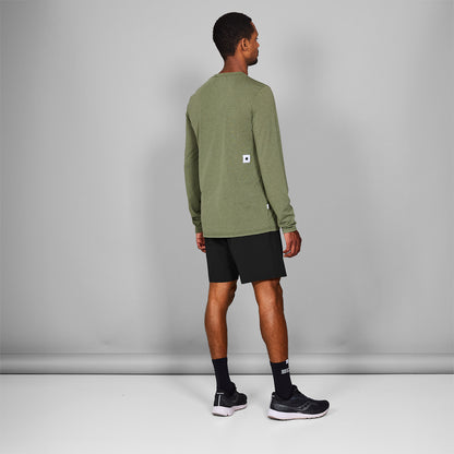 モーションTシャツ（ロングスリーブ） MMRLS51c3005 Clean Motion Long Sleeve - Green Melange [メンズ]