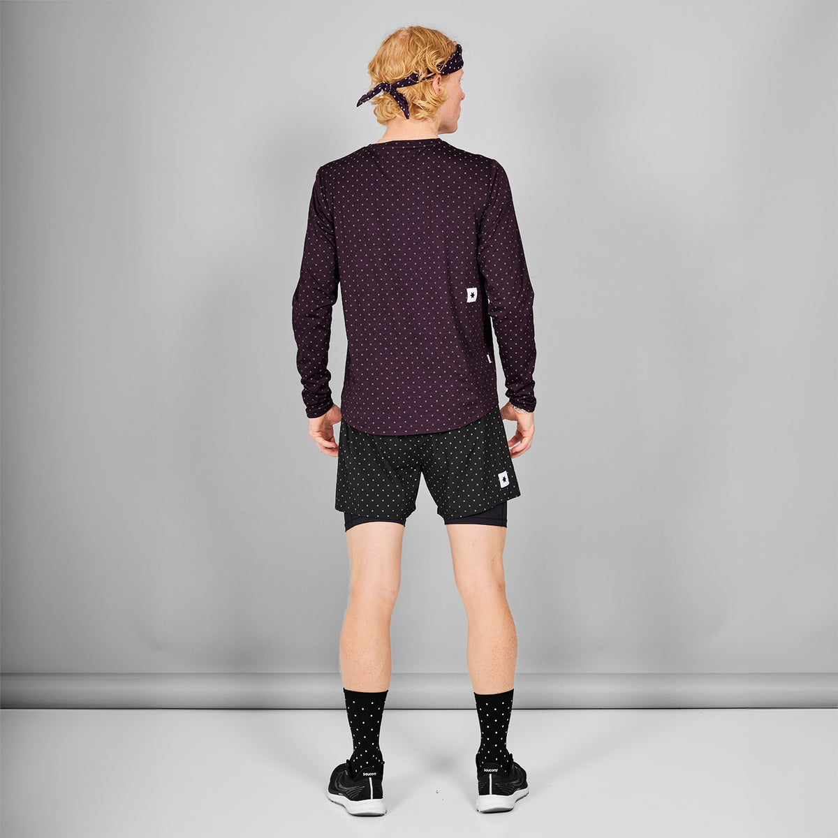 ランニングショーツ MMRSH01c1018 Reflective Polka Pace 2-in-1 Shorts 5inch - Black Reflective Polka Aop [メンズ]