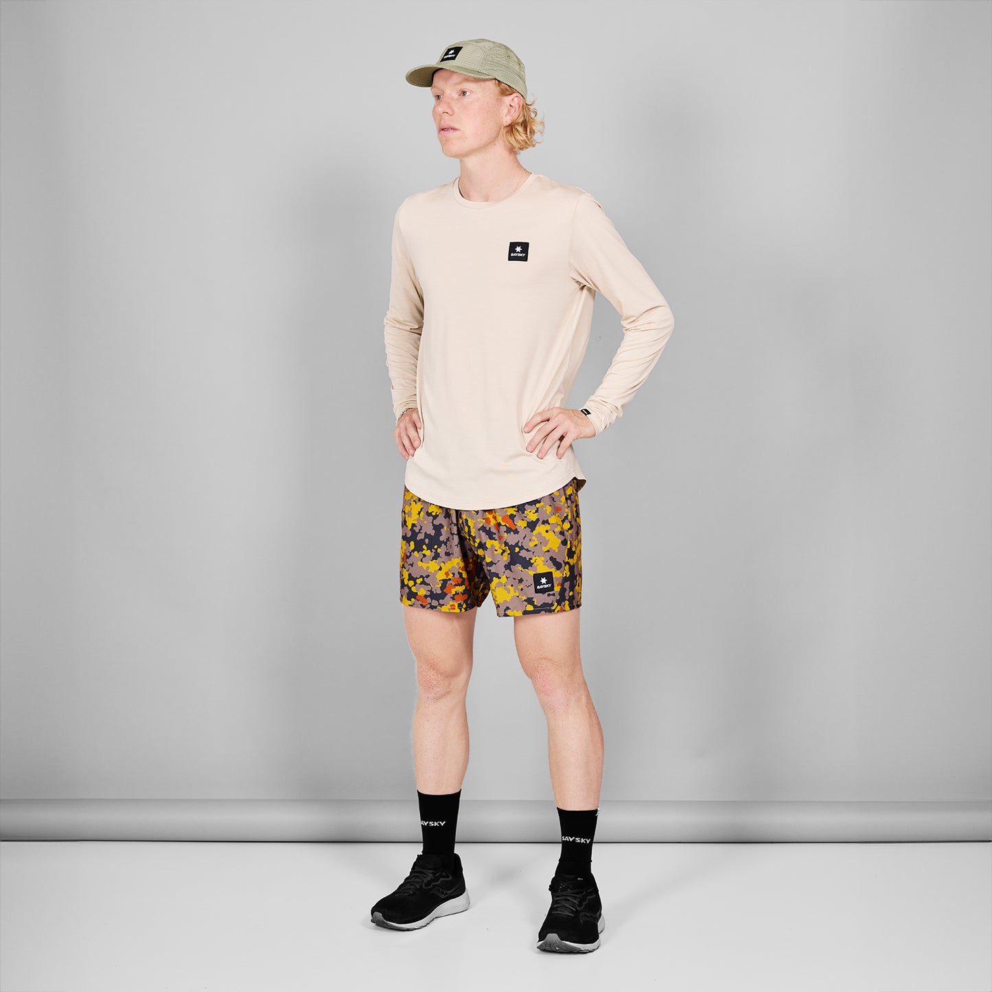 ランニングショーツ MMRSH02c1019 Camo Pace Shorts 5inch - Yellow/Grey Flecktarn Fall Camo [メンズ]