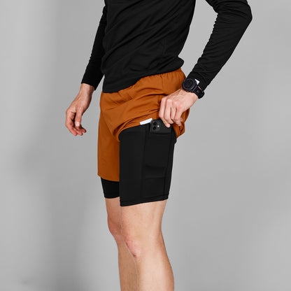 ランニングショーツ MMRSH20c407 Pace 2-in-1 Shorts 5inch - Orange [メンズ]