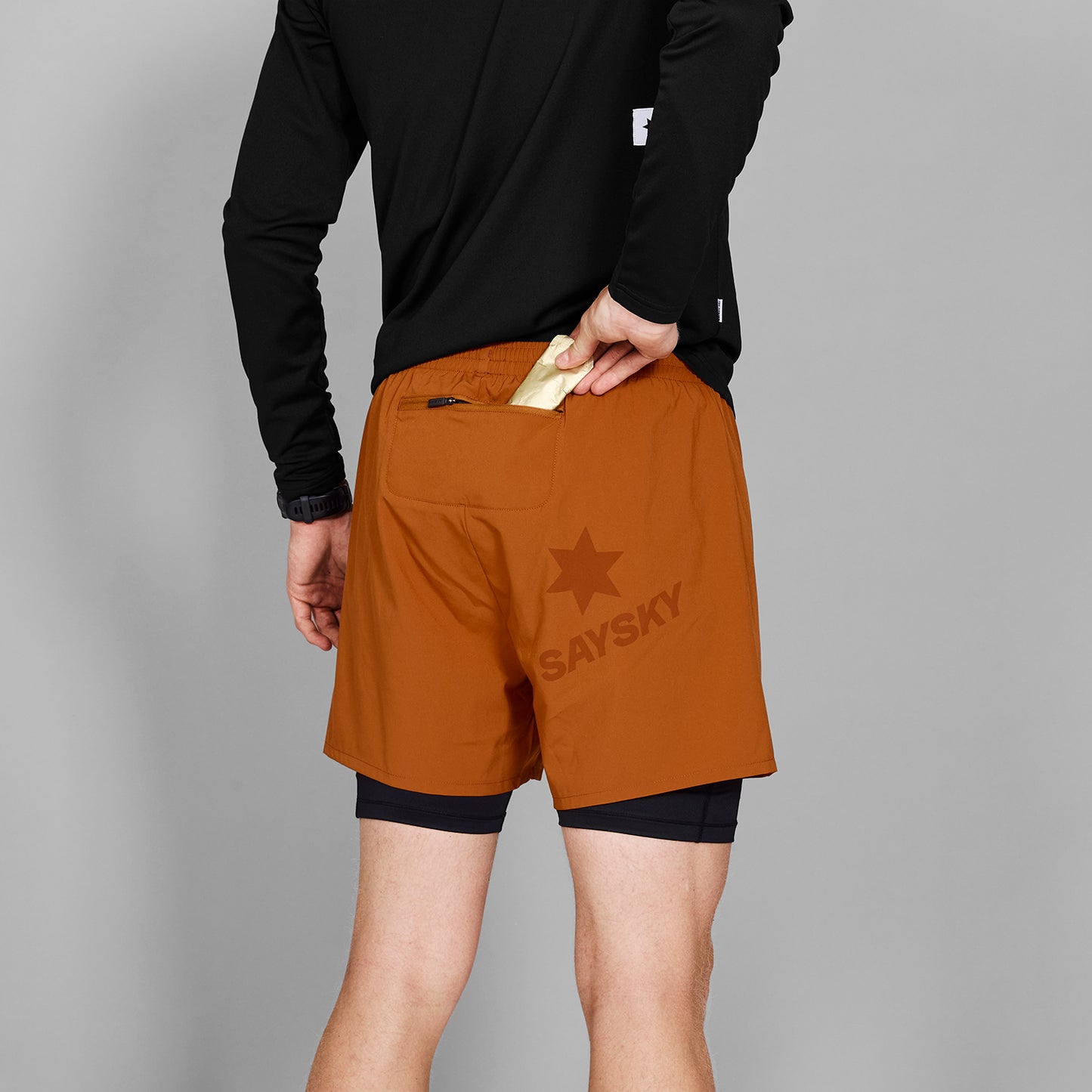 ランニングショーツ MMRSH20c407 Pace 2-in-1 Shorts 5inch - Orange [メンズ]