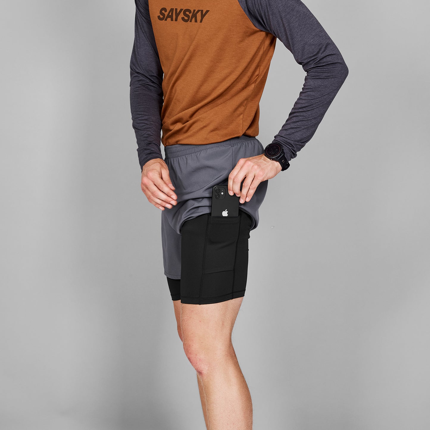 ランニングショーツ MMRSH20c704 Pace 2-in-1 Shorts 5inch - Grey [メンズ]