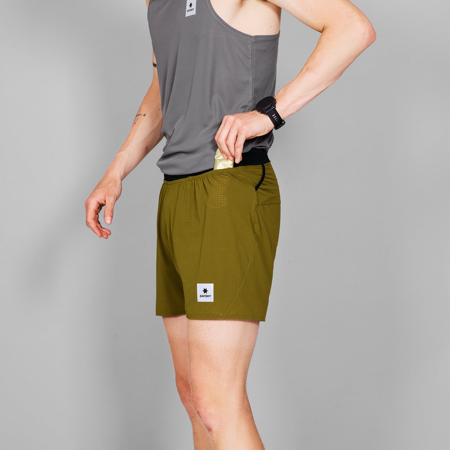 ランニングショーツ MMRSH60c310 Flow Shorts 5inch - Green [メンズ]